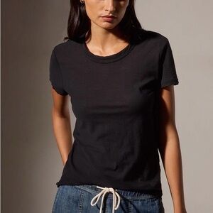James Perse Classic Black Short Sleeve Tee